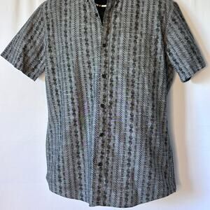 Hurley Leave Luck On Land Rose Button Up Skater Surf Shirt M